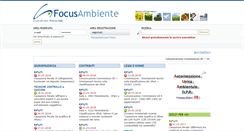 Desktop Screenshot of focusambiente.it